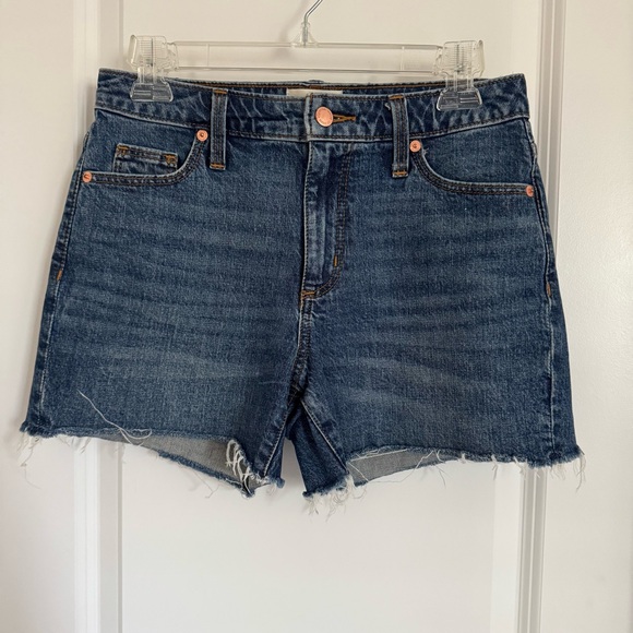 Universal Thread Pants - Universal Thread Dark Wash Vintage Midi Jean Shorts, 0